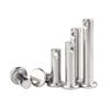 304 Stainless Steel Pin, M3 M4 M5 M6 M8 M10, Flat Head with Hole-Circle Pin, GB882 Locating Pin, M4 × 20 [10 pcs] view 4