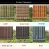 BcofoA Natural Blue Bamboo Roller Shade, Handwoven, Adjustable, 135 x 230 cm view 4