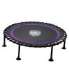 Mini Fitness Rebounder Trampoline with Premium Bungees for Adults, Purple view 1