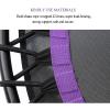 Mini Fitness Rebounder Trampoline with Premium Bungees for Adults, Purple view 3