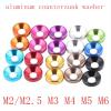 Liovns Mdingbao Flat Washers, 10-Piece Aluminum Set, M2–M8, Color-Anodized view 2