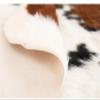 Plancholo Large Cowhide-Style Rug with Animal Print, Faux Fur, 2.1 x 1.6 m, Black/Brown view 4