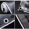 HYHMJ Tear-Resistant Transparent PVC Tarp, 0.35 mm, 1.9 x 1.9 m view 3