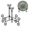 UOYEET Plate Stand, 8-Inch Plate Holder, 2-Pack, Black Metal Display Stand view 1