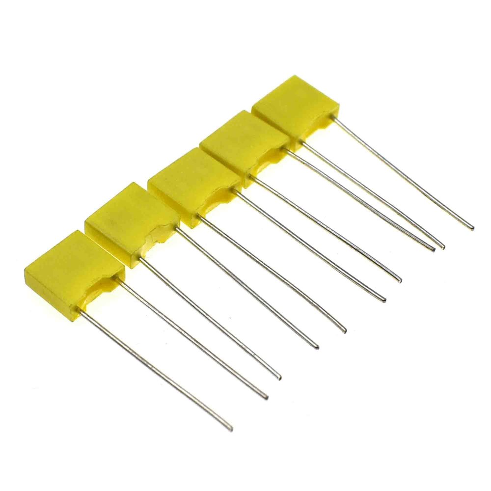 Reland Sun 100-Piece Polypropylene Safety Capacitor Set, 100 V, 1 nF–470 nF, Correction Capacitor (12 nF/123)