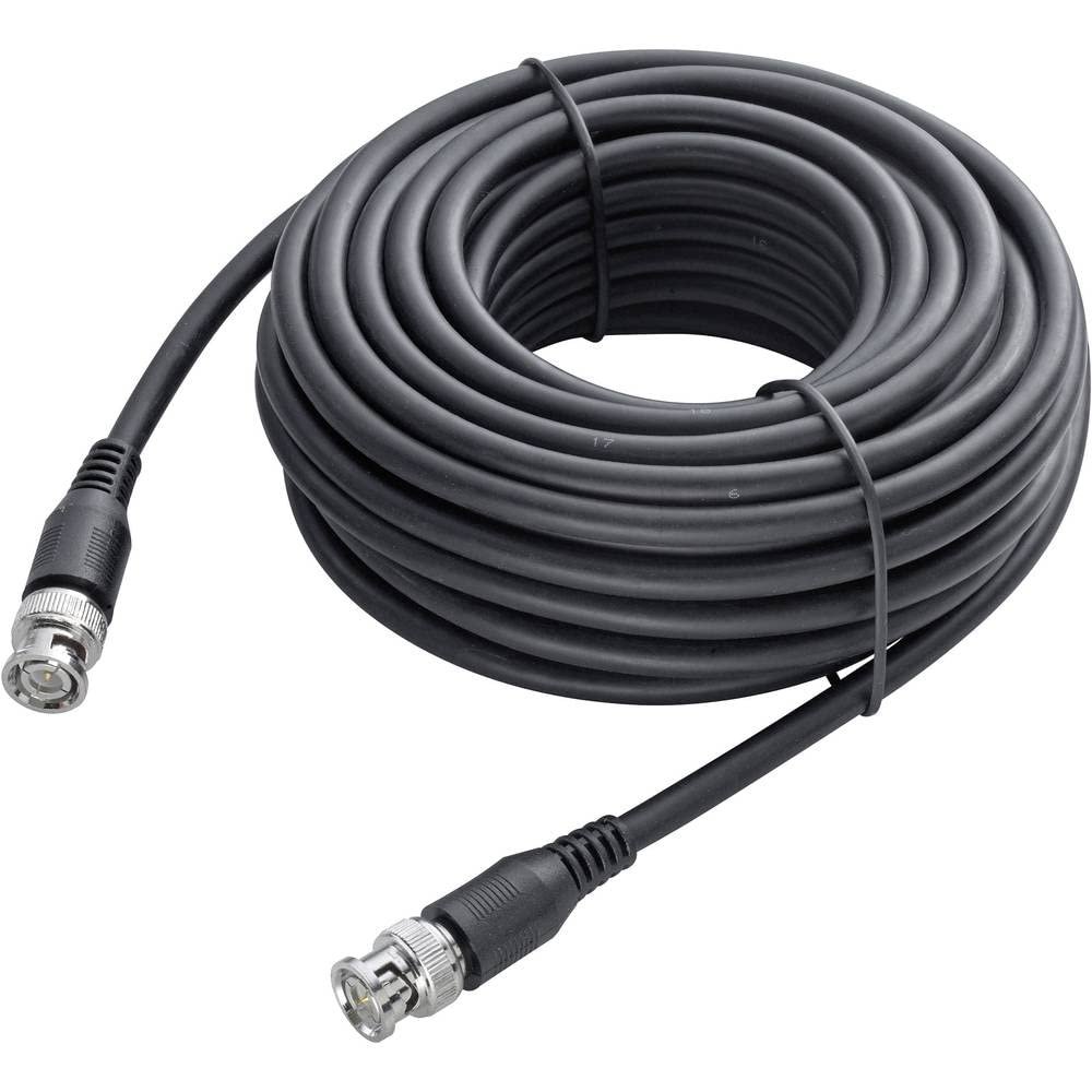sygonix SY-4714552 Video Extension Cable [1x BNC Plug - 1x BNC Plug], 10 m, Black