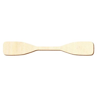 Wooden Double Paddle Craft Cutouts, 5–50 cm, 50-Pack (24 cm Wide)