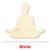 Wooden Yoga Lotus Position, 5–50 cm, Set of 10, 18 cm Wide view 3