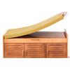 Waigg Kii Bench Cushion for 2- and 3-Seater Benches, 80/100/120 cm, Garden Bench Cushion, 180 x 35 x 3 cm, Yellow view 1