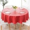 XQSSB Rectangular Heat-Resistant Tablecloth, Outdoor Table Cover for Catering, Parties and Weddings, Red C, 260 cm Round Diameter view 1