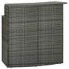 KTHLBRH (Express Delivery) Patio Bar Table, Gray Poly Rattan, 120 × 55 × 110 cm view 2