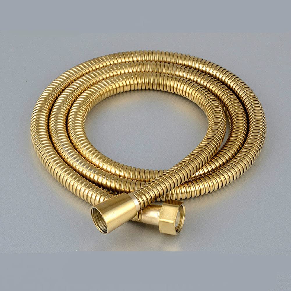 VVW&LIU 5 m 304 Stainless Steel Shower Hose, Faucet Hose, Flexible Thick Silicone Bathroom Shower Hose, 3 m Shower Hose, Titanium, 1 m