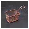 Square Stainless Steel Fry Basket with Handle, Coarse Mesh, Color B view 1