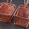 Square Stainless Steel Fry Basket with Handle, Coarse Mesh, Color B view 4