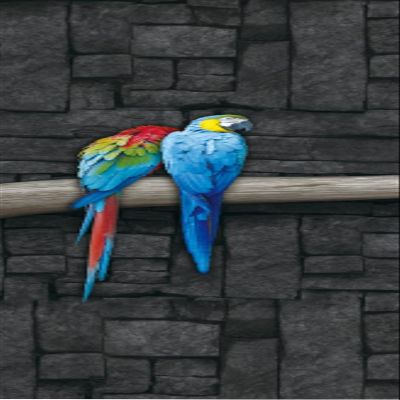 A.Monamour 3D Parrot Door Sticker, Self-Adhesive Vinyl Wallpaper, 85 x 200 cm