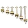 Bed Hardware Screw Set, Cross-Hole Nut, Nickel-Plated Flat-Head Phillips Screw, Hammer Nut, M6/M8-M8 × 50, 20 Sets view 2