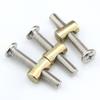 Bed Hardware Screw Set, Cross-Hole Nut, Nickel-Plated Flat-Head Phillips Screw, Hammer Nut, M6/M8-M8 × 50, 20 Sets view 4