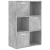 KTHLBRH Bookshelf, Cube Shelf and Room Divider, Concrete Gray, 60 x 29.5 x 90 cm view 2