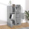 KTHLBRH Bookshelf, Cube Shelf and Room Divider, Concrete Gray, 60 x 29.5 x 90 cm view 3