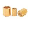 ExcInter Brass 1/4 in to 1/4 in BSP Female Straight Coupling view 3