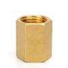 ExcInter Brass 1/4 in to 1/4 in BSP Female Straight Coupling view 4