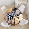 Himlaya Round Washable Tablecloth, 3D Zebra Print, Waterproof and Wipeable, for Kitchen, Garden and Outdoor Use, Various Sizes (Zebra Pattern, 180 cm Diameter) view 2