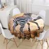 Himlaya Round Washable Tablecloth, 3D Zebra Print, Waterproof and Wipeable, for Kitchen, Garden and Outdoor Use, Various Sizes (Zebra Pattern, 180 cm Diameter) view 3