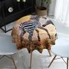 Himlaya Round Washable Tablecloth, 3D Zebra Print, Waterproof and Wipeable, for Kitchen, Garden and Outdoor Use, Various Sizes (Zebra Pattern, 180 cm Diameter) view 4
