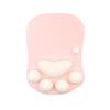 XHLWZR Cat Paw Ergonomic Mouse Pad with Wrist Rest, Gel Cushion and Non-Slip Silicone Base, Pink view 1