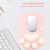XHLWZR Cat Paw Ergonomic Mouse Pad with Wrist Rest, Gel Cushion and Non-Slip Silicone Base, Pink view 2