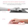 XHLWZR Cat Paw Ergonomic Mouse Pad with Wrist Rest, Gel Cushion and Non-Slip Silicone Base, Pink view 3
