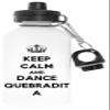 Capzy Keep Calm And Dance Quebradita Free of Harmful Substances White Aluminum Water Bottle for Outdoors view 1