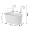 Betos Metal Hanging Planter with 2 Removable Hooks, No Drainage Hole view 2
