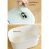 MARMODAY Extra-Large Tall Food Storage Containers with Rolling Wheel for Flour and Sugar, Black view 2