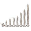 Nickel-Plated Cross-Drilled Self-Tapping Screws, M1.7–M4, M3 × 20 mm, 150 Pieces view 3