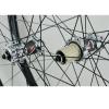 ZFF 700C 40 mm Road Bike Wheelset, Disc Brake, Double-Wall, Black view 2