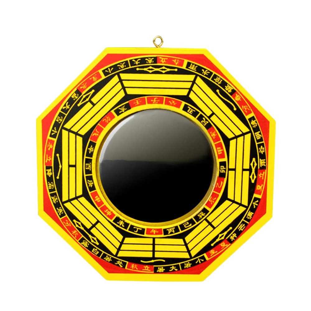Feng Shui Bagua Mirror, Convex Wall Mirror, Traditional Chinese Mirror, 5 in