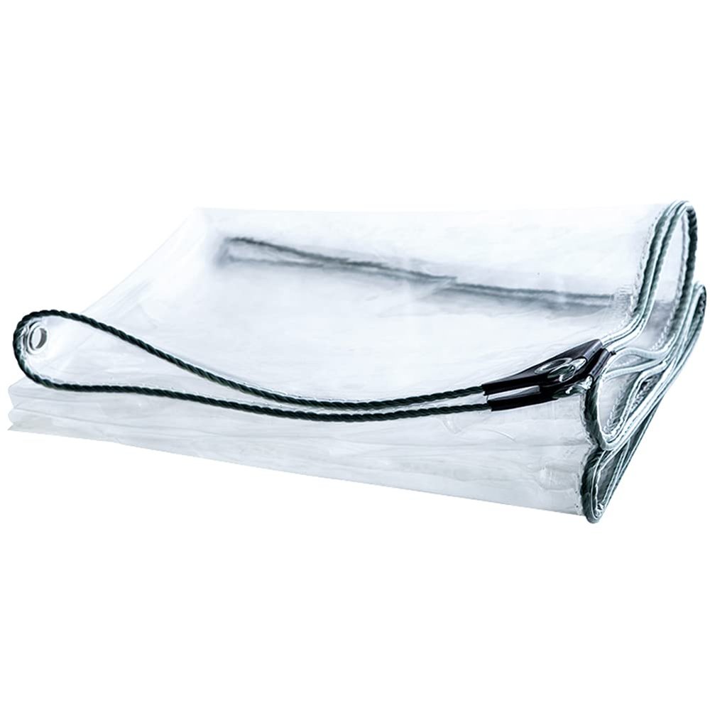 HYHMJ 0.55 mm Clear PVC Waterproof Multi-Purpose Tarp, 2.9 x 3.5 m