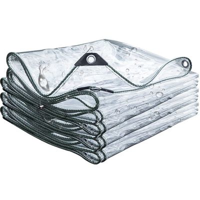 HYHMJ Heavy-Duty Clear Waterproof Tarp, 0.55 mm, 0.5 x 4 m