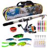Kuashidai Telescopic Fishing Rod and Spinning Reel Combo Set with Tackle Bag view 2