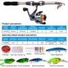 Kuashidai Telescopic Fishing Rod and Spinning Reel Combo Set with Tackle Bag view 4