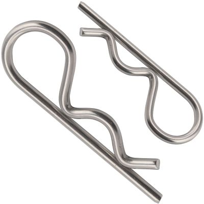 OPIOL QUALITY Single Spring Cotter Pins 2.5 x 55 mm Stainless Steel A4/V4A, 30-Pack