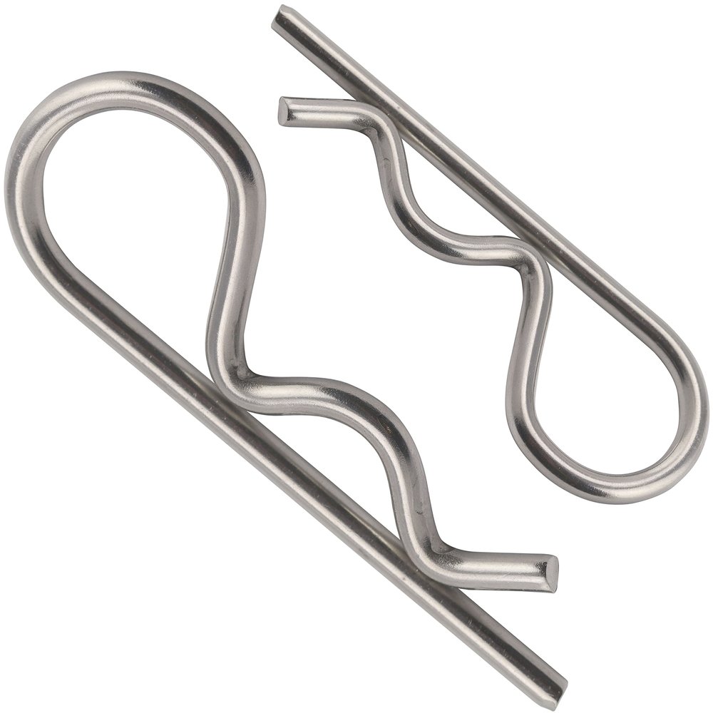 OPIOL QUALITY Single Spring Cotter Pins 2.5 x 55 mm Stainless Steel A4/V4A, 30-Pack