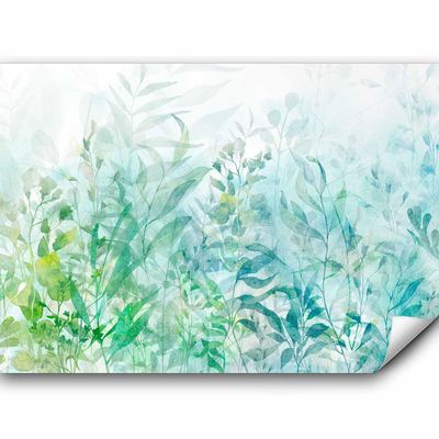murando - Non-Woven Photo Wallpaper, Leaves, 150 x 105 cm, Bedroom, Living Room