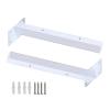 Heavy-Duty Shelf Brackets, 1 Set of 2 T-Shaped Concealed Wall-Mount Brackets, White, 15 cm/5.9 in view 1