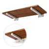 Heavy-Duty Shelf Brackets, 1 Set of 2 T-Shaped Concealed Wall-Mount Brackets, White, 15 cm/5.9 in view 3