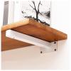 Heavy-Duty Shelf Brackets, 1 Set of 2 T-Shaped Concealed Wall-Mount Brackets, White, 15 cm/5.9 in view 4