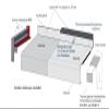 Silver EV1 Aluminum Window Sill, 225 mm Projection (Sliding End Cap, 800 mm) view 3