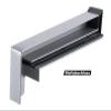 Silver EV1 Aluminum Window Sill, 225 mm Projection (Sliding End Cap, 800 mm) view 4