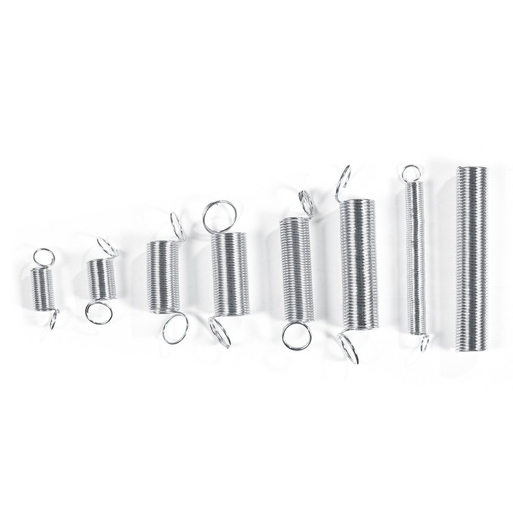 Alvinlite Extension Spring Assortment, 20 Mini Metal Replacement Springs with Organizer Box